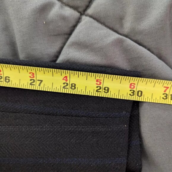 BAUMLER SUIT - JACKET/BLAZER + SUIT PANTS WOOL BLEND IN NAVY (56 44R 32x30) - Picture 14 of 16